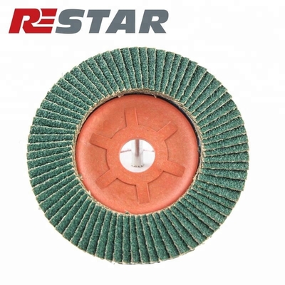Metal Grinding Radial Fin Disc / Zirconia Fin Abrasive Disc For Stainless Steel